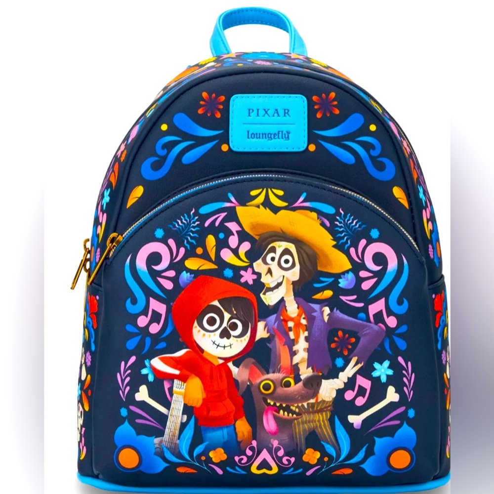 Loungefly Disney Pixar Coco Trio Art Mini
Backpack Miguel/Hector/Dante NWT - Picture 1 of 5